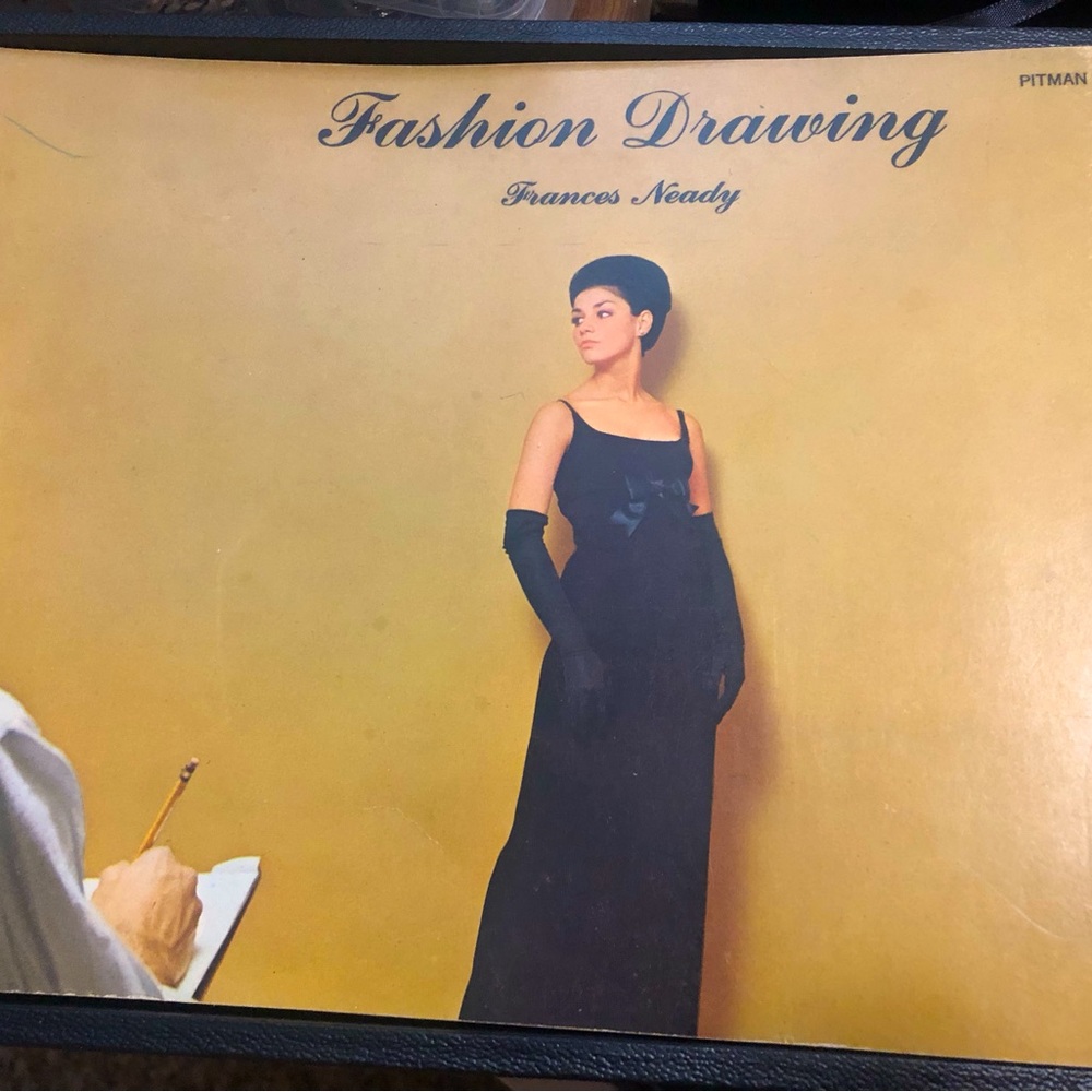 Vintage fashion drawing book